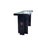 Glass Vintage Postmodern Architectural Black Acrylic Nightstands or End Tables, Pair For Sale - Image 7 of 11