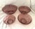 Vintage set of 4 Cranberry Pyrex Mixing Bowls, great for mixing or use for serving. large-11in bowl 9in, 8in and 7in all...