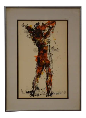 Ted Jaslow Abstract Nude Painting