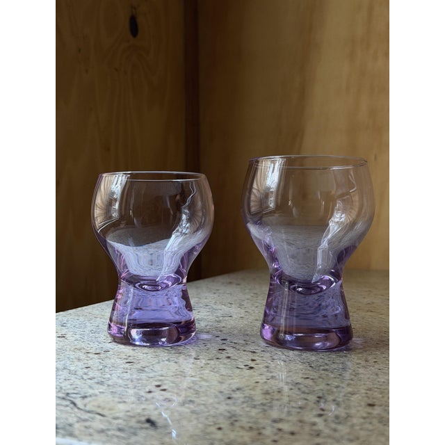 Brutalist Mid-Century Modern Murano Alexandrite Glass Bullicante Goblets, 1962, Set of 12 For Sale - Image 3 of 18