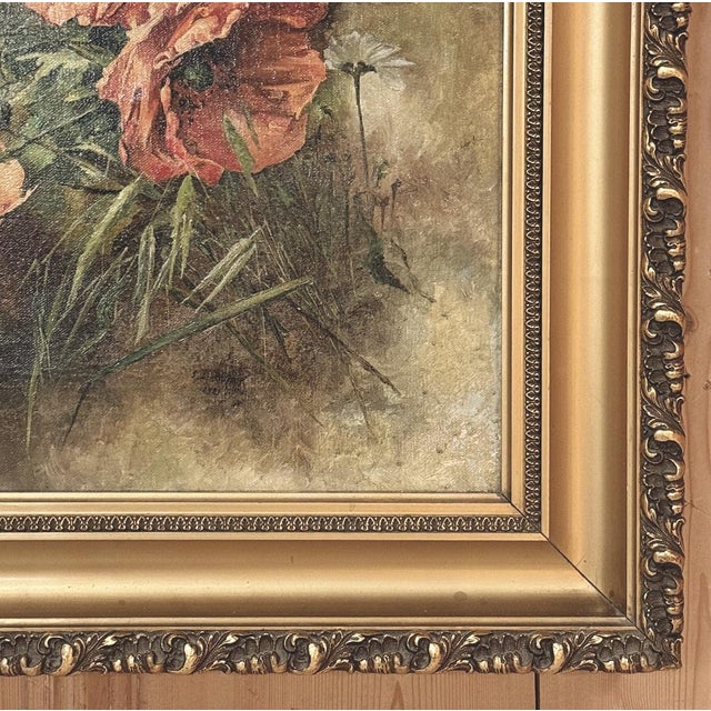 Pair of Antique French Framed Oils on Canvas by J. Peerlinck, Dated 1921 For Sale - Image 15 of 18