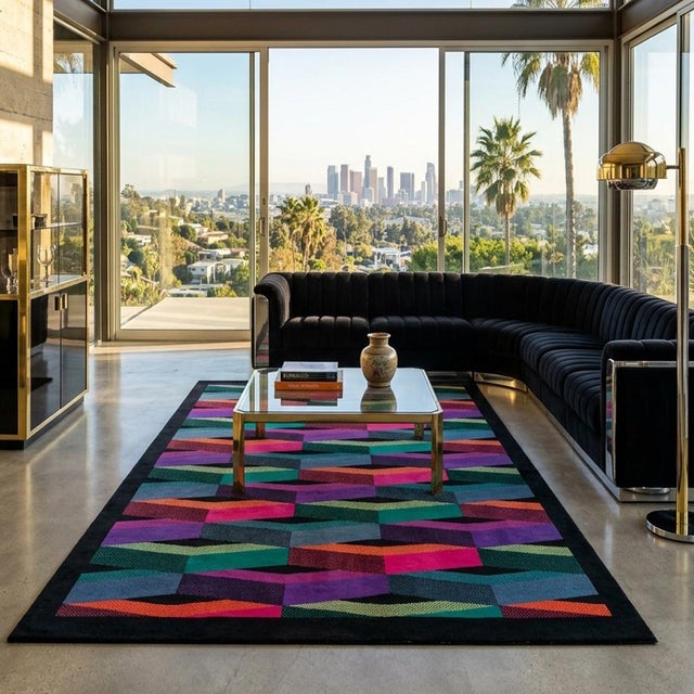 Vintage Italian Wool Rug by Missoni for T&J Vestor, 1980s For Sale - Image 4 of 13