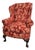 Wing-Backed Mahogany Chair, 1920 For Sale