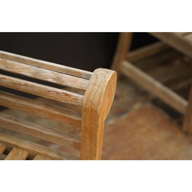 Lutyens Style Garden Chair of Teak For Sale - Image 12 of 12