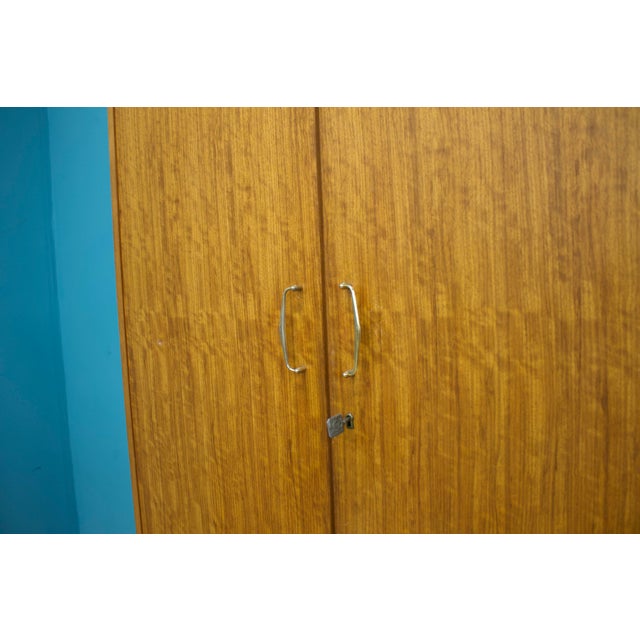 Mid-Century Teak Wardrobe from Golden Key, 1960s For Sale - Image 6 of 11