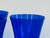 1930s 1930s Art Deco Style Cobalt Parfait Glass Stems- Set of 4 For Sale - Image 5 of 6