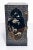 Antique Chinese Black Lacquer Double Dragon & Deers Jewellery Box Inlaid With Mother of Pearl For Sale - Image 4 of 9