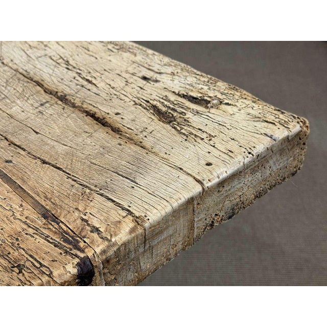 Antique Monastery Table in Raw Oak, 1800s For Sale - Image 13 of 18