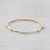 Art Deco 14k Solid Gold Natural Pave Diamond Bracelet Sleek Bangle Bracelet For Sale - Image 3 of 6