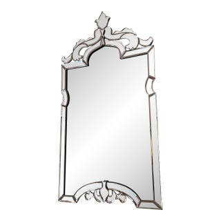Late 20th Century Venetian Etched/Beveled Glass Mirror. For Sale