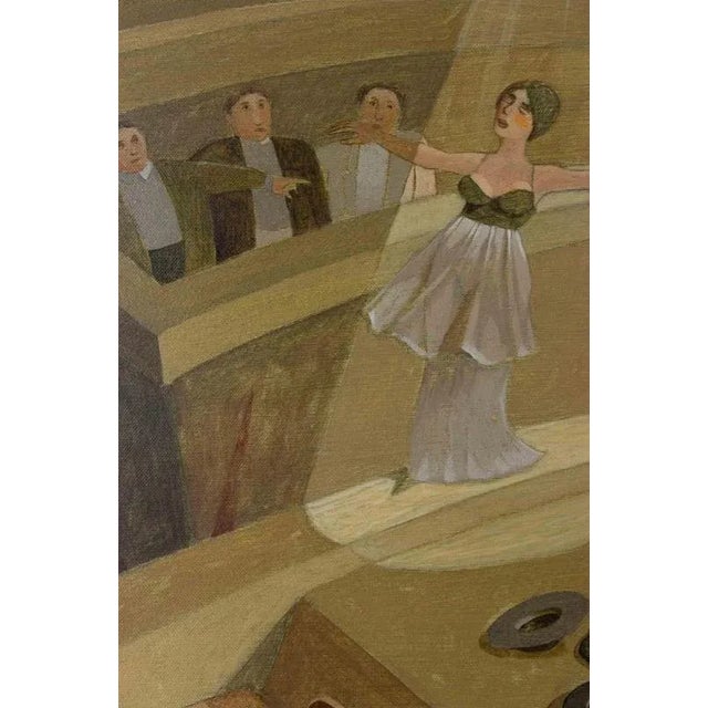 Oil on canvas realized by Alberto Gallerati (b. 1945) in 1970s. Hand signed. Very good condition. This piece is attributed...