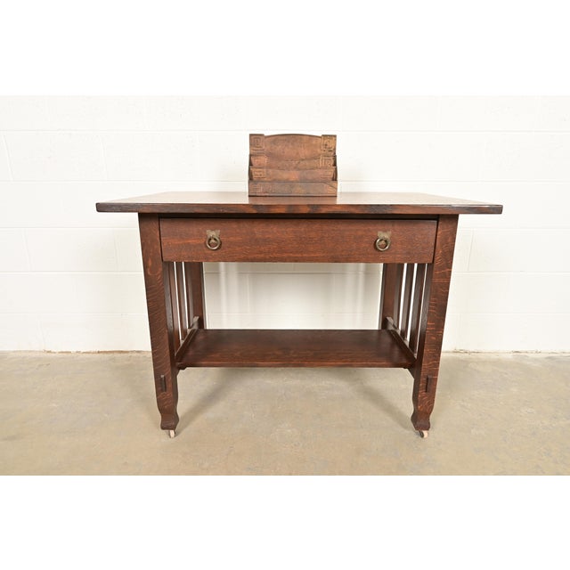 Tiffany Studios New York Art Deco Greek Key Bronze Letter Rack For Sale - Image 12 of 13