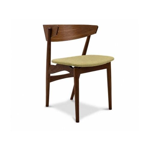 Mid-Century Modern Scandinavian No. 7 Dining Chair with Wooden Back, 1950s For Sale - Image 6 of 6