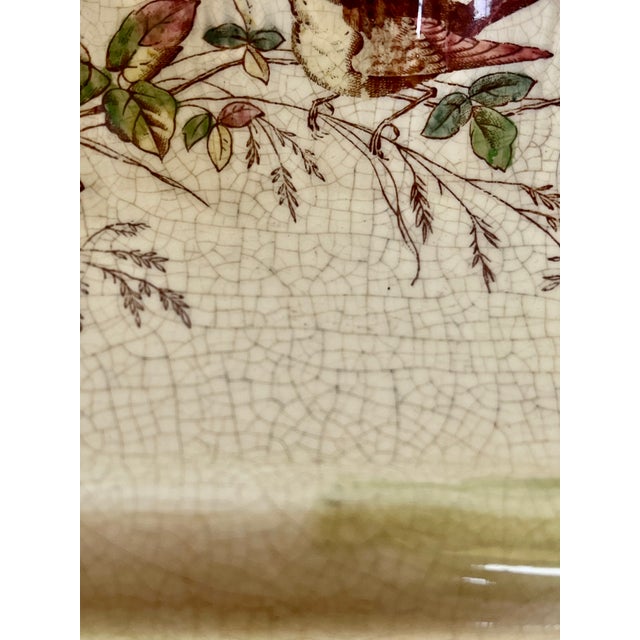 Ceramic 1890s English Majolica Shell Shape Asparagus Plate For Sale - Image 7 of 12
