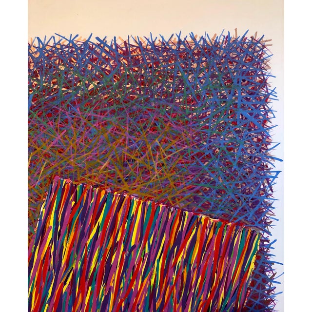 Chris Anderson, Small Clocks, Timepieces, Mixed Media Acrylic Abstract Bright Vibrant Painting For Sale In Miami - Image 6 of 10