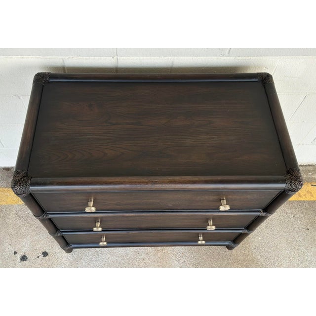 Contemporary Hooker Organic Modern Bamboo and Rope Retreat Nightstand For Sale - Image 3 of 7