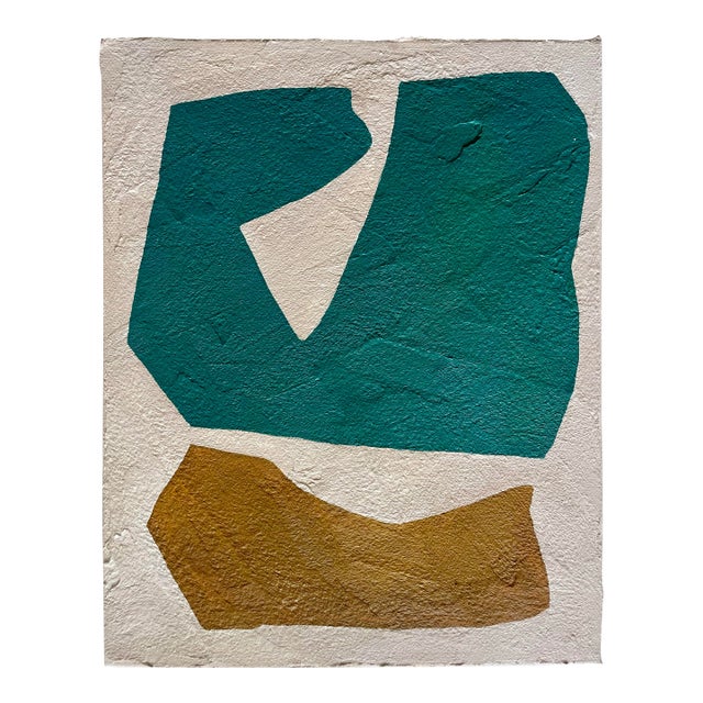 2025 "Isolata" Abstract Minimalist Painting on Canvas by r.k. Red For Sale