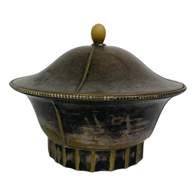 Jugendstil Silver Plated Dose by Josef Hoffmann, 1890s For Sale