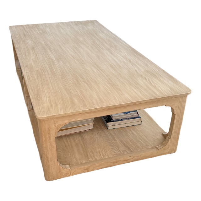 Ming Arched Rectangular Coffee Table For Sale