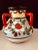 Folk Art Vintage 3-Handled Ceramic Vase Jug With Colorful Bird and Flower Motif For Sale - Image 3 of 7