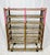 Fantastic Antique Rolling Bakers Rack, Rustic & Primitive in style, painted pink, Solid Wood on Caster Wheels. Original...