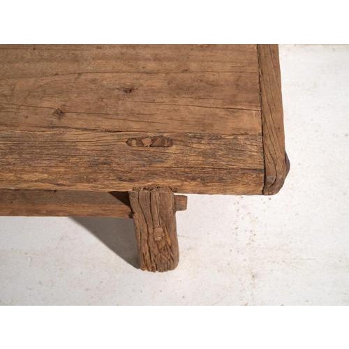 Antique Chinese Qing Dynasty Kang Table in Pine For Sale - Image 9 of 11