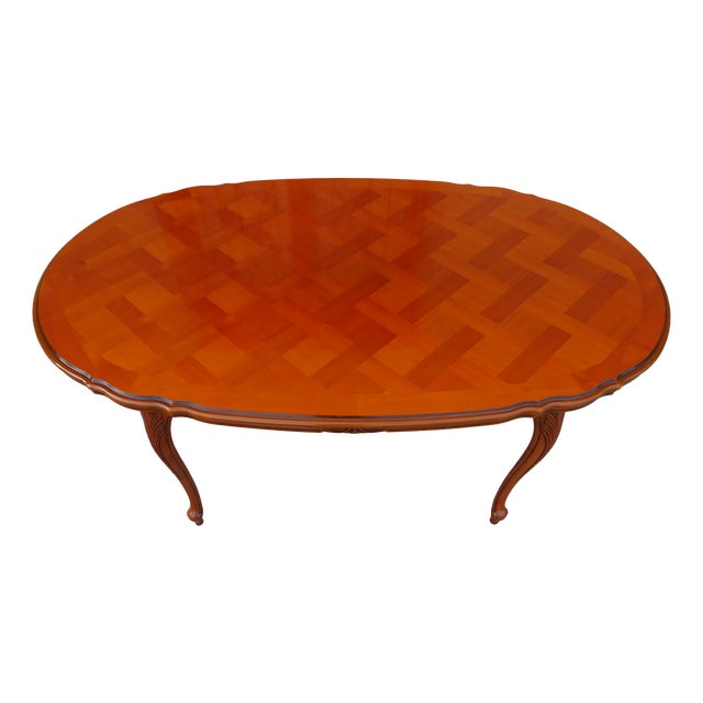 Regency Oval Extendable Dining Table, 1980s For Sale