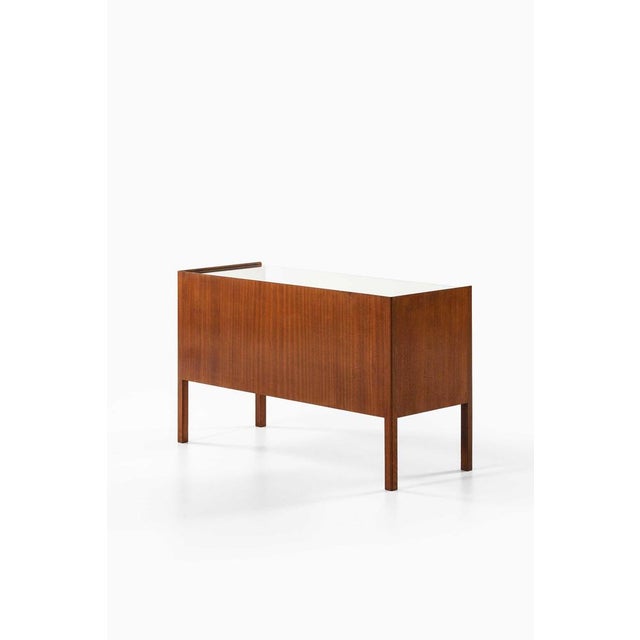 Mahogany, Brass and Glass Desk by Josef Frank, 1950s For Sale - Image 9 of 10