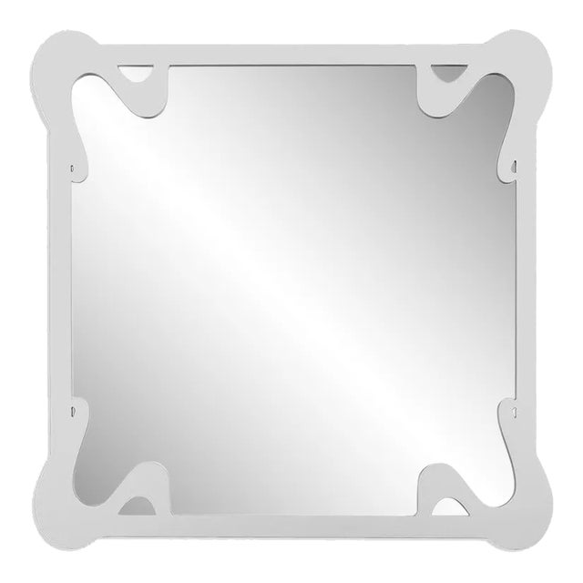 Fleur Home Carnival St. Roch Square Mirror in Graytint, 36x36 For Sale