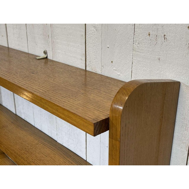 Oak Wall Shelf, 1960s For Sale - Image 6 of 9