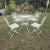 French Cast Iron Patio Set, 1950, Set of 5 For Sale - Image 9 of 9