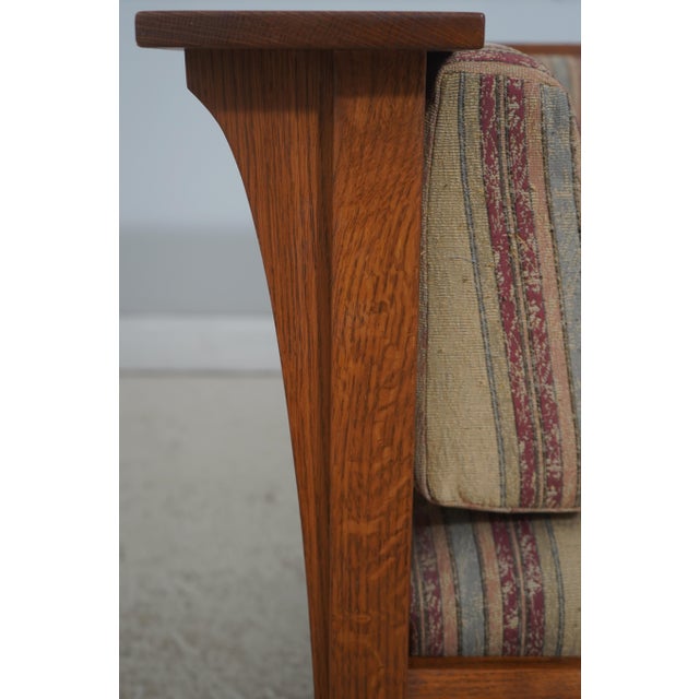 Stickley Mission Oak Prairie Club Chair For Sale - Image 10 of 18