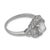 1930s Art Deco Gia 1.15 Carat Old European Diamond Platinum Engagement Ring, Size 5.25 For Sale - Image 4 of 7