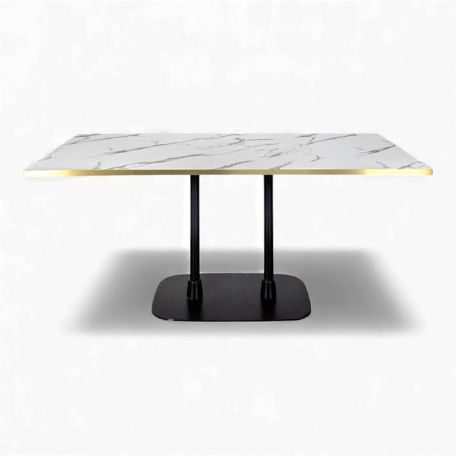 Vintage Marble-Effect Console Table For Sale - Image 7 of 7