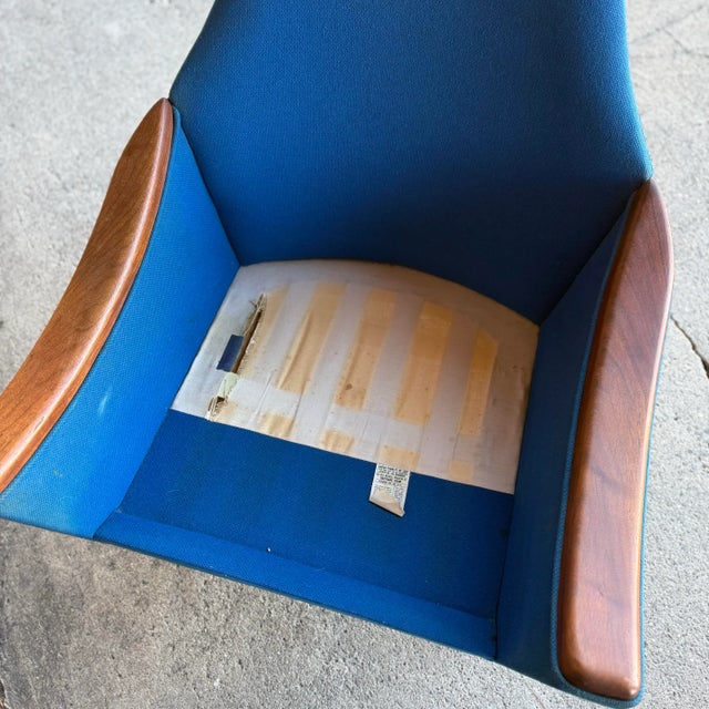 Adrian Pearsall Lounge Chair With Wood Arms For Sale In Cleveland - Image 6 of 10