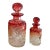 Antique Baccarat Rose Tienté Pinwheel Perfume Bottles – Set of 2 For Sale