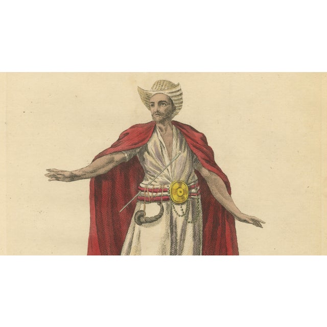 Copper European School Artist, Habit of a Dervish of India, 1700s, Engraving For Sale - Image 8 of 9