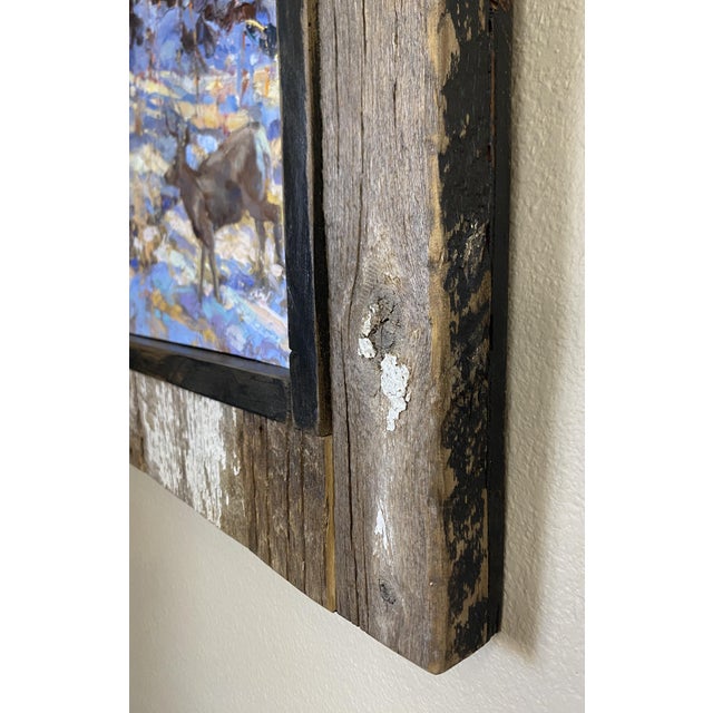 A Walk in the Woods ~ Lorie Batson, Original Oil Painting ~This Painting Captures a Quiet Peaceful Winter Scene Along a Snowy Creek. For Sale - Image 10 of 14