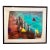 Colorful Abstract Angles and Triangles Painting For Sale