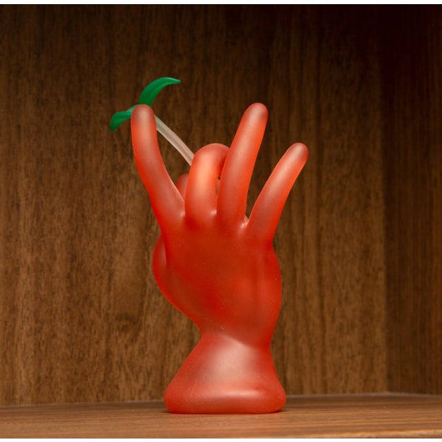 Artist: Masami Koda Title: Flowering Hand Year: 1997 Medium: Glass sculpture, signature and date inscribed on bottom Size:...