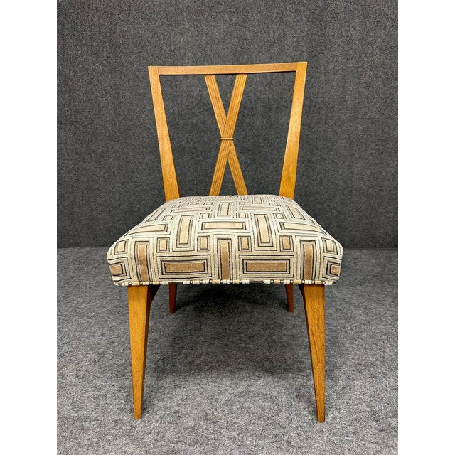 1960s Tommi Parzinger X Back Dining Chairs- Set of Six For Sale - Image 11 of 12