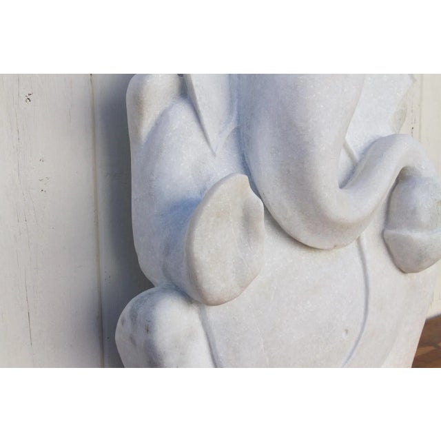 Tall Handcarved Modern Marble Ganesha For Sale In Los Angeles - Image 6 of 11