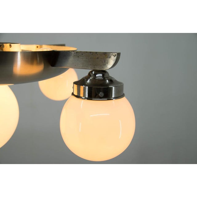 Metal Functionalism Chandelier attributed to Ias, 1920s For Sale - Image 7 of 18
