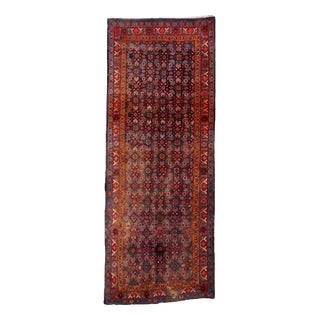 Antique Bidjar Rug in Cotton & Wool For Sale