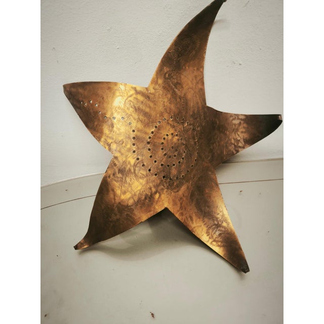 Star Wall Light in Brass, 1960s, in Flawless conditions. Designed 1960 to 1969 Up to 250V (Europe/UK Standard).The wiring...