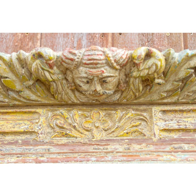 19th Century Carved Tiwari Window Mirror For Sale - Image 11 of 13
