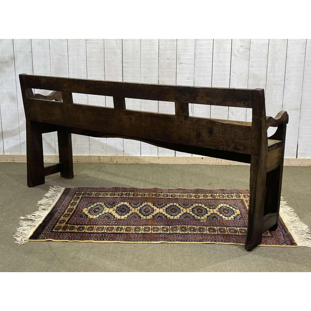 Rustic Late 19th Century Rustic Chestnut Bench For Sale - Image 3 of 18