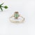 Modern 1ct Emerald Ring With Earth Mined Diamonds in Solid 14k Yellow Gold Emerald Cut Size 6.75 For Sale - Image 3 of 6
