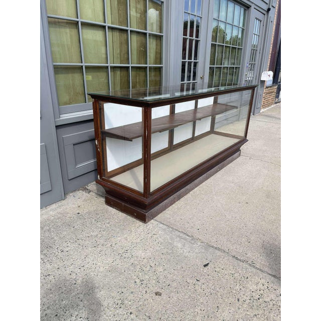 Antique Oak Haberdashery Counter Store Fixture & Showcase Cabinet For Sale - Image 18 of 18
