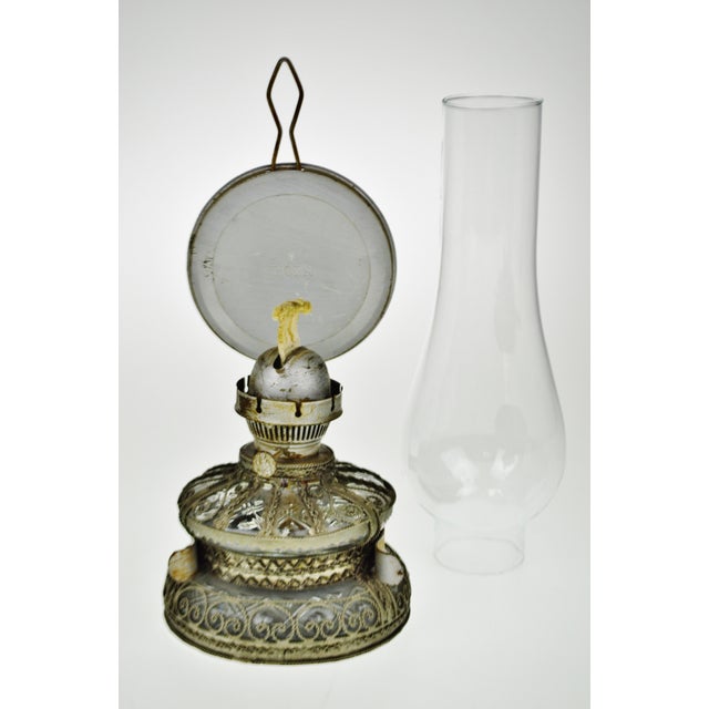 Antique Tiger Reflector Oil Lamp Chairish